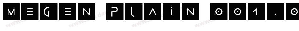 Megen Plain 001.001字体转换